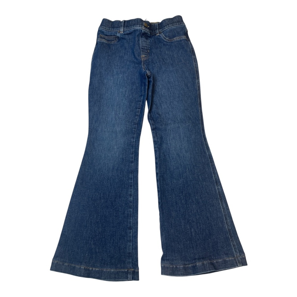 Spanx High Rise Boot Cut Blue Denim Pull On Shapeware Jeans Women’s Size M